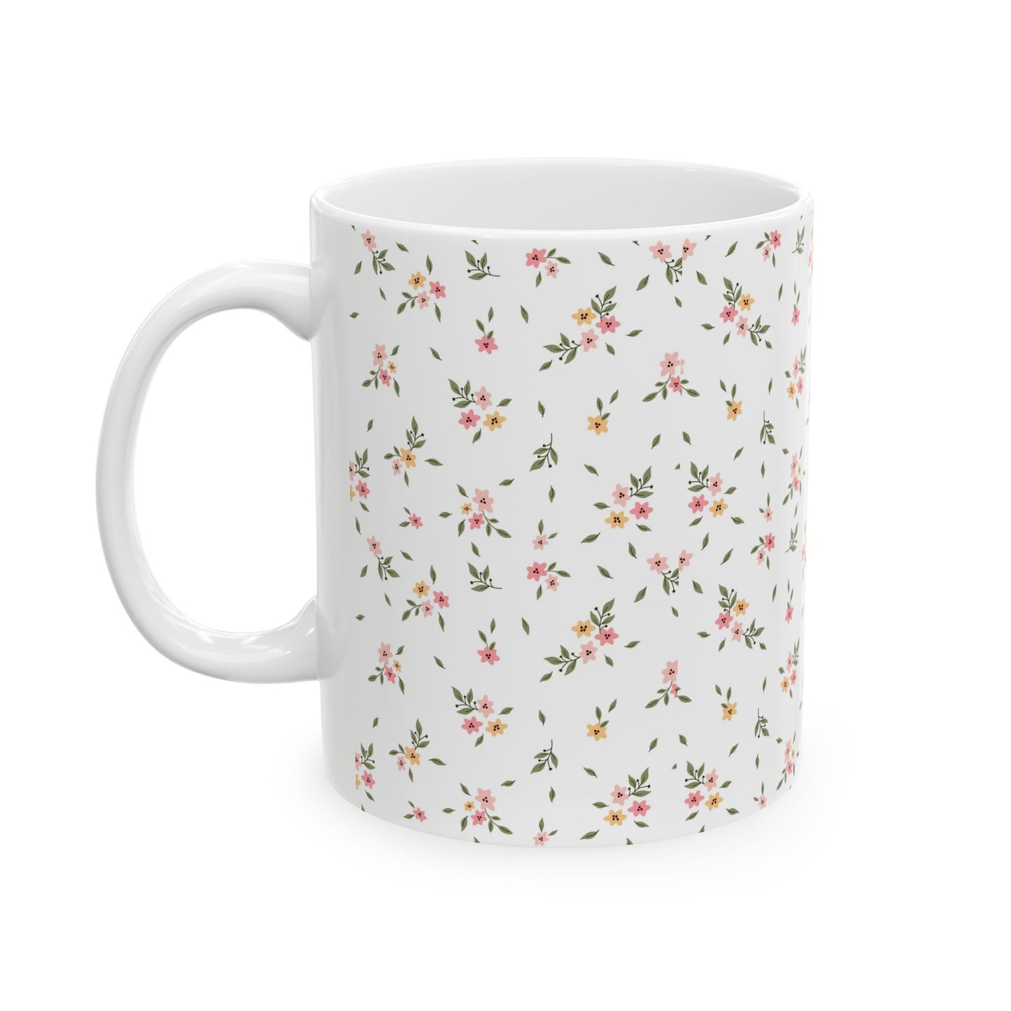 Coquette Coffee Mug Aesthetic Floral Prin Vintage Ceramic Mug 11oz