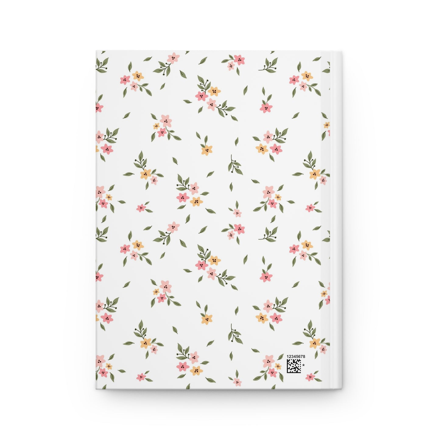 Coquette Journal Aesthetic Lined Paper Floral Print Pink Bow Vintage Aesthetic Journal - Hardcover Matte