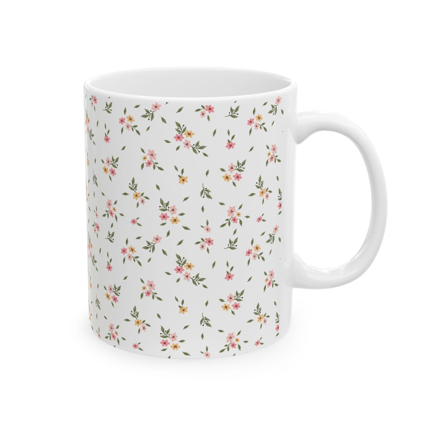 Coquette Coffee Mug Aesthetic Floral Prin Vintage Ceramic Mug 11oz