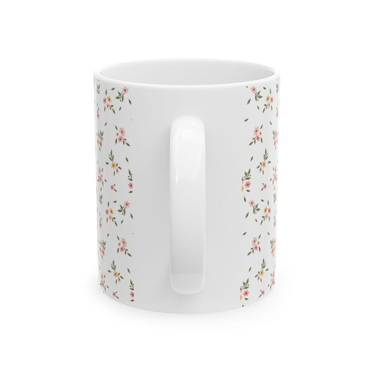 Coquette Coffee Mug Aesthetic Floral Prin Vintage Ceramic Mug 11oz